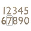 Perfectpatio Solid Cast Brass 4 inch Floating House Number Antique Brass "7" PE615675